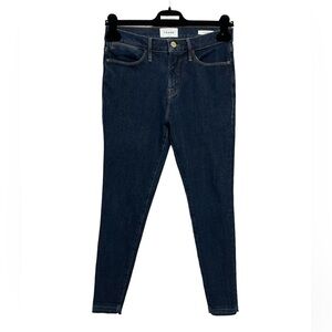 FRAME Le High Skinny Raw Edge Cropped Skinny Jeans